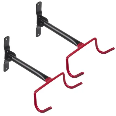 Image de Support de vélo / support mural horizontal Maclean en acier, capacité de charge max. 30 kg, MC-430, lot de 2
