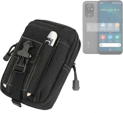 Produktbild von K-S-Trade Gürtel Tasche kompatibel mit Doro 8100 Gürteltasche Holster Schutz Hülle Handy Hülle Smartphone outdoor Handy-Hülle schwarz