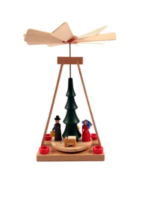 Produktbild von Miniatur Pyramide Christi Geburt HxBxT 14x10x10cm NEU