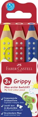Produktbild von FABER-CASTELL - Buntstifte Set Grippy, 3 Malstifte für Kleinkinder