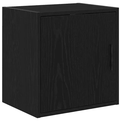 Image de Armoire de rangement noire pour outils et accessoires, idéale pour un garage