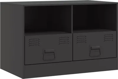 Obrázok produktu pre vidaXL TV skrinka čierna 67x39x44 cm oceľ