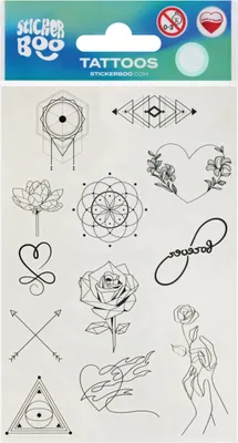 Imagen del producto de Calcomanía lineal "Boo Tattoo" de 10x18 cm (modelo 559312)