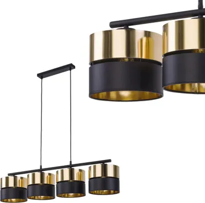 Productafbeelding van Hanglamp HILTON zwart/goud, model 4342, van TK Lighting