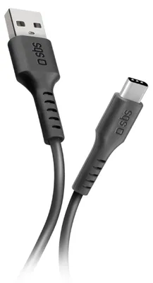 Produktbild von SBS Daten- und Ladekabel USB-A auf USB-C mit 1 Meter Länge