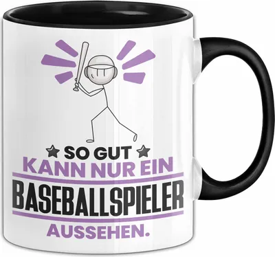 Produktbild von Baseballspieler Geschenk Tasse So Gut Kann Nur Ein Baseballspieler Aussehen Geschenkidee Kaffee-Becher (Schwarz)
