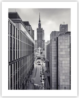 Produktbild von Poster - Poster ohne Rahmen - Warschau Palast Kultur - 40x50 cm - Wand Bild - Wanddeko - Wandbilder - Kunstposter - Wandposter - Bilder - Kunstdruck - Wanddekoration - Wandbild - P2XPA40x50-4382