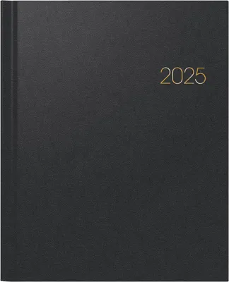 Immagine prodotto di Libro Calendario Manager Wt7 weektimer 21x26cm 1 settimana/2 pagine Balacron nero 2025