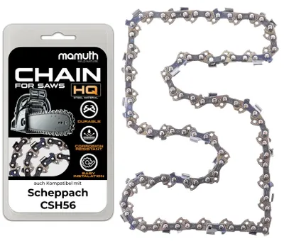 Image de Chaîne de scie 40 cm, 1,5 mm, pas 0,325", 66 maillons, pour scie Scheppach CSH56