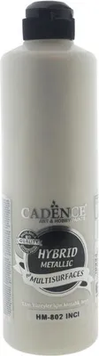 Zdjęcie produktu dla Farba akrylowa Cadence metaliczna 500 ml - Perłowa - wszechstronna farba do rękodzieła
