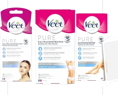 Produktbild von Veet Kaltwachsstreifen Mix für sensible Haut