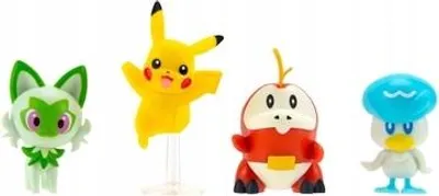 Produktbild von ak tronic Software & Services Battle Figur 4er Pack, Pokémon, Mehrfarbig