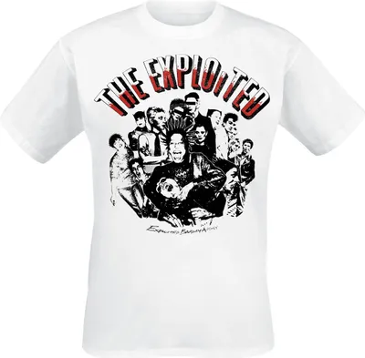 Produktbild von The Exploited T-Shirt Herren Barmy Army weiß Band-Merch, Bands 100% Baumwolle M