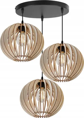 Produktbild von Moderne Led-Deckenhängelampe Aus Holz