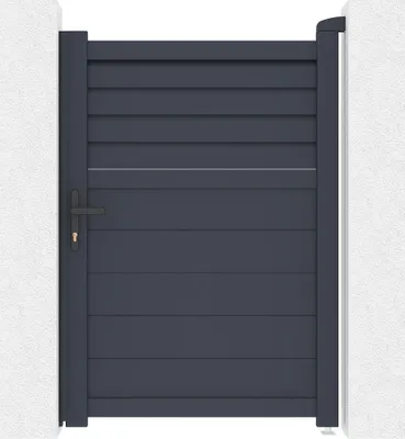 Produktbild von Tor 1m CARPATIA H.140cm graues Aluminium