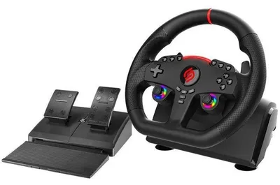 Immagine prodotto di Volante da gioco - SUBSONIC - Doppio joystick con LED - Compatibile con PS4, PC, Switch, Xbox One, Xbox Series
