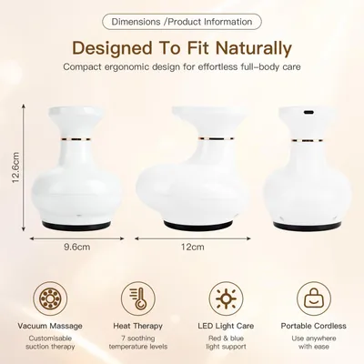 Produktbild von Cellulite Massagegerät 4-in-1, Wärmefunktion, Tiefenmassage, für Heimgebrauch
