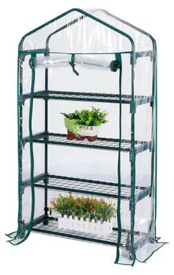 Obrázok produktu pre Fóliovník - Mini skleník s policami 69x49x160 cm