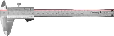 Produktbild von FORMAT Taschenmessschieber rostfrei Feststellung 200mm, Ausführung:mit Feststellschraube, Messbereich:150 mm