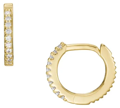 Produktbild von Fossil Ohrringe Damen Ellis Pavé Glitz Silber Gold-Ton JFS00630710