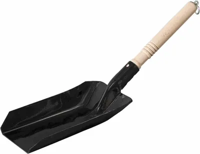 Produktbild von Schulkohlenlöffel schwarz mit Holzheft