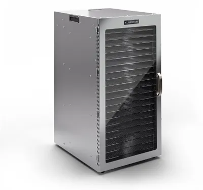 Produktbild von Klarstein Dörrgerät, Dörrautomat für Gemüse, Obst, Pilze & Fleisch, 2000W Edelstahl-Dörrautomat, Trockenautomat mit 20 Metallgitter, Dörrgerät mit 24H Timer & Touch-Display, Food Dehydrator