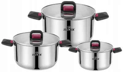 Produktbild von Zilner Edelstahl Kochtopf-Set 6-teilig