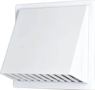 Produktbild von Luftgitter mit Haube - versch. Größen u. Farben 150 mm weiß