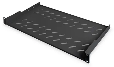 Produktbild von DIGITUS DN-19 TRAY-1-SW - Rack - Regal - Schwarz - 1U - 48.3 cm (19")