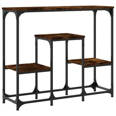 Obrázok produktu pre vidaXL Konzolový stôl Smoked Oak 89,5x28x76 cm Inžinierske drevo