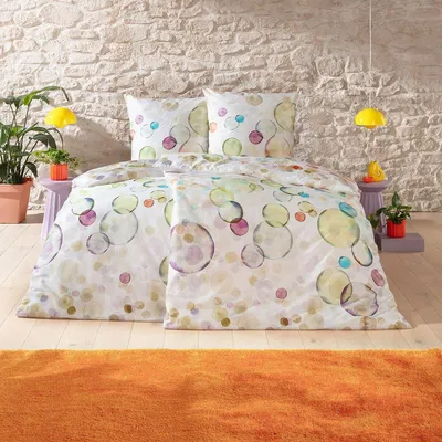 Produktbild von Estella Mako-Satin Bettwäsche Jasmine multicolor 135x200 cm + 80x80 cm