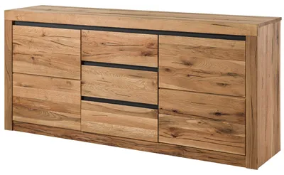 Produktbild von MASSIVMOEBEL24 Sideboard Wildeiche / Zerreiche 185x43x80 natur geölt MONTREUX #155