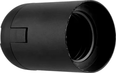 Produktbild von Fassung Isolierstoff glatt, Farbe:Schwarz, Teilebezeichnung:Fassung ISO E 27 glattsw5i.Btl
