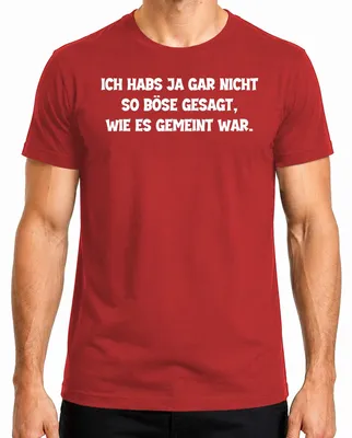 Immagine prodotto di Non l'ho detto così male come lo intendevo io divertente detto sarcastico Maglietta da uomo, rosso, XL
