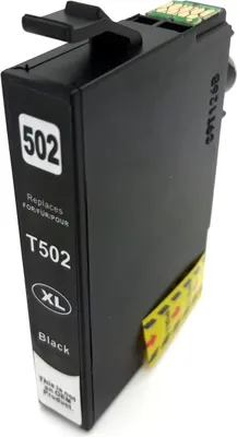 Produktbild von D&C Tintenpatrone Schwarz ersetzt Epson 502XL – Hohe Reichweite, Kompatibel mit Epson WorkForce/Expression