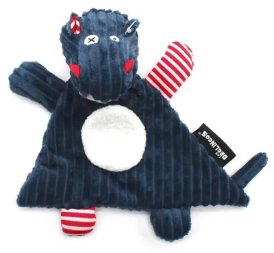 Plüschtier Nilpferd Hippipos, blau, 23 cm, weich