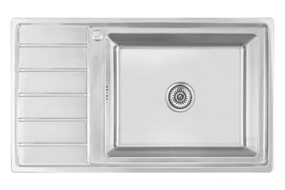 Produktbild von Proaja- 86x50x21,5cm Küchenspüle schwarz Edelstahl 304 Materialstärke 0,9 eckig 1 Becken,Einbauspüle,Spüle Küche Abtropffläche. R20
