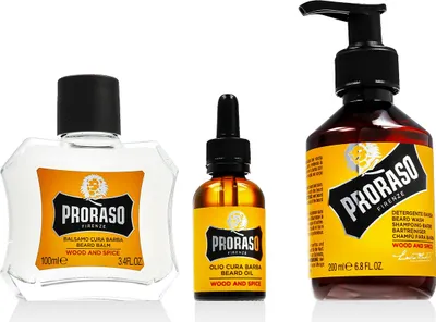 Produktbild von Proraso Wood and Spice The Kit For The Perfect Beard Care