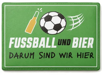 Produktbild von Gilde Sitzpolster für Bierkästen Fußball und Bier Grün