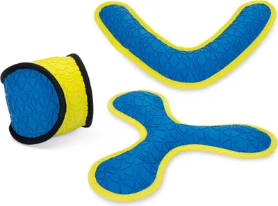 Produktbild von Beeztees Fetch Gummi Blau/Gelb, Motiv:Ball