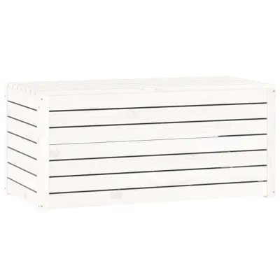 Produktbild von vidaXL Gartenbox Weiß 101x50,5x46,5 cm Massivholz Kiefer