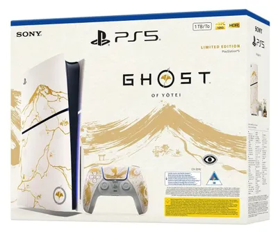 Produktbild von Sony PlayStation 5 Slim 1TB Disc Edition – Ghost of Yotei Edition