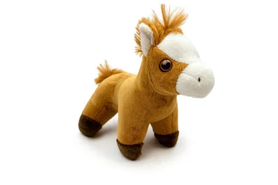 Produktbild von Kuscheltier Pony 13 cm hellbraun – Weiches Plüschtier, kleines Stofftier