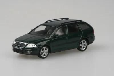 Obrázek produktu pro Škoda Octavia II Combi (2004) - Zelená Natur Metalíza ABREX 1:43