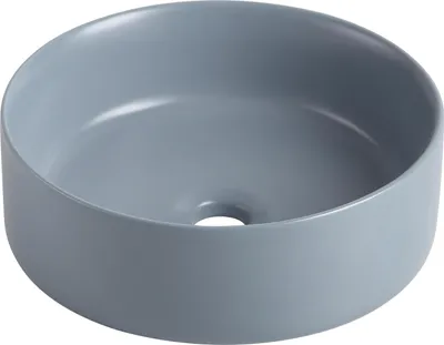 Obrázok produktu pre Umývadlo na dosku Umývadlo s okrúhlou keramickou umývacou miskou Umývadlo matné modré 36 cm