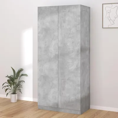 Image de Armoire avec portes - Meuble de rangement multifonctionnel - Pour ranger les vêtements - Compartiment spacieux - 90 x 52 x 200 cm