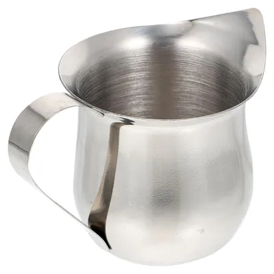 Produktbild von Edelstahl Milchkrug 60ml Hitzebeständig mit Deckel für Milchaufschäumen und Saucen
