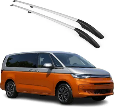 Image de Barres de toit longitudinales pour VW Multivan T7 2022-2025 Alu Gris