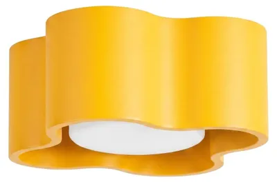 Immagine prodotto di Plafoniera OVIO 1 gialla Gx53 1xGx53 10W alluminio 6x12x12cm Sollux Lighting