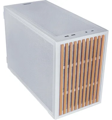 Productafbeelding van Lian Li B4-mATX, Mini-tower, PC, Wit, Hout, Micro ATX, Mini-ITX, Hout, Staal, Gaming